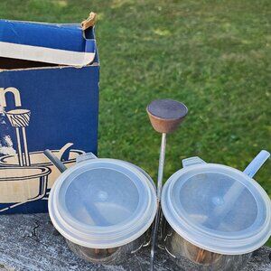 vintage Foley brand aluminum store and server product 208 set 7 pieces circa 60s
